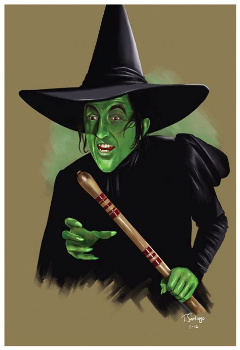 Cartoon wicked witch of the wesr